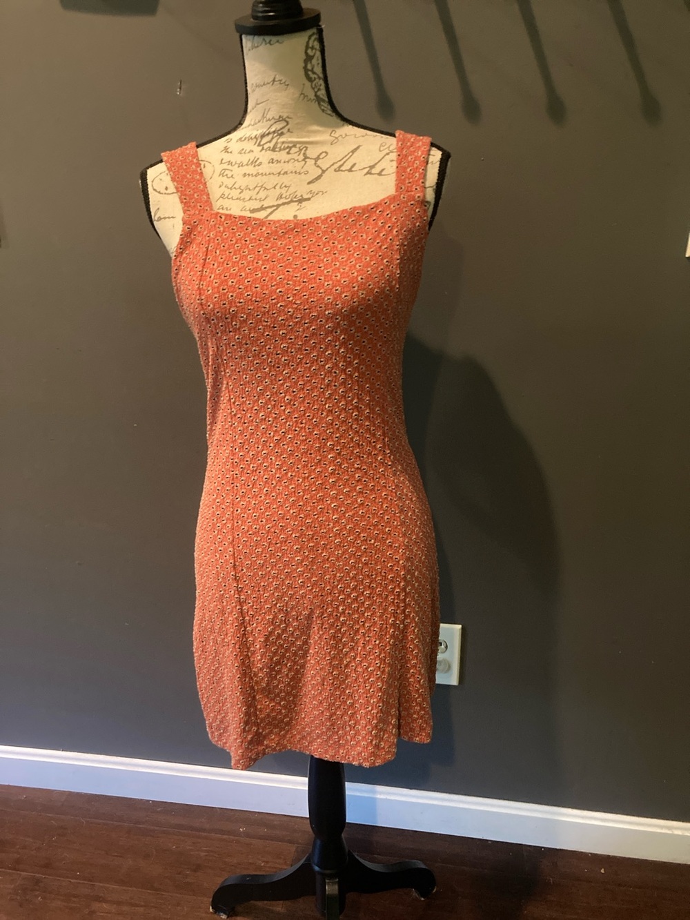 Anthropologie Free People size medium sexy coral eyelet dress great condition